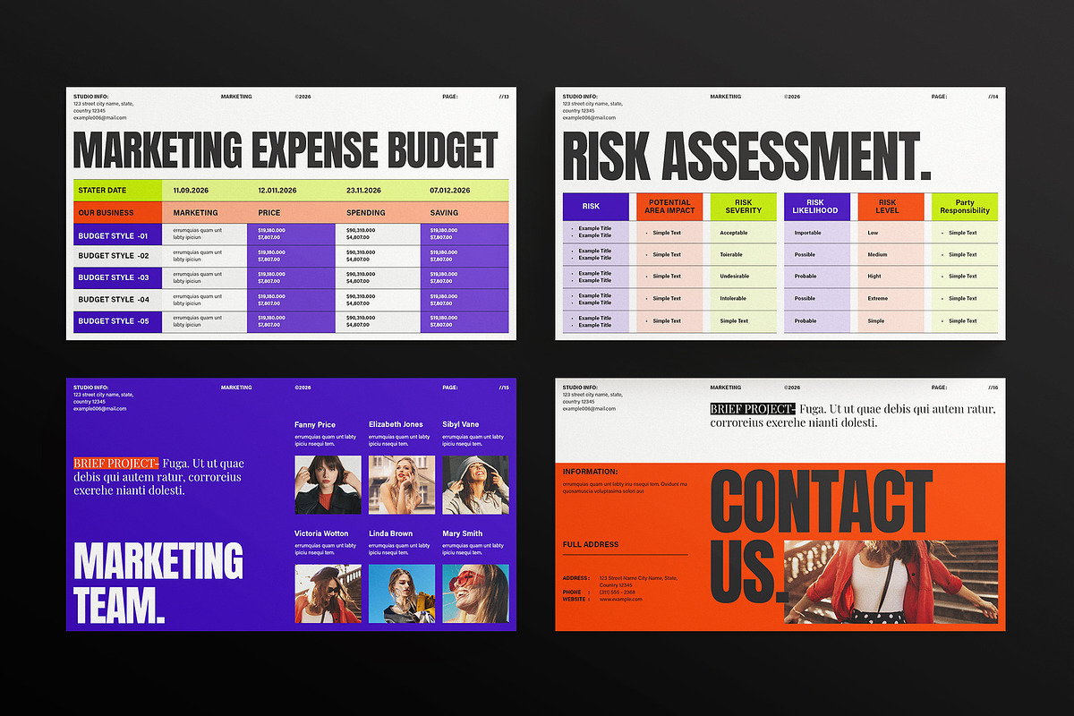 Marketing Plan Presentation Template, a Presentation Template by E-Type (Photo 5 of 5)