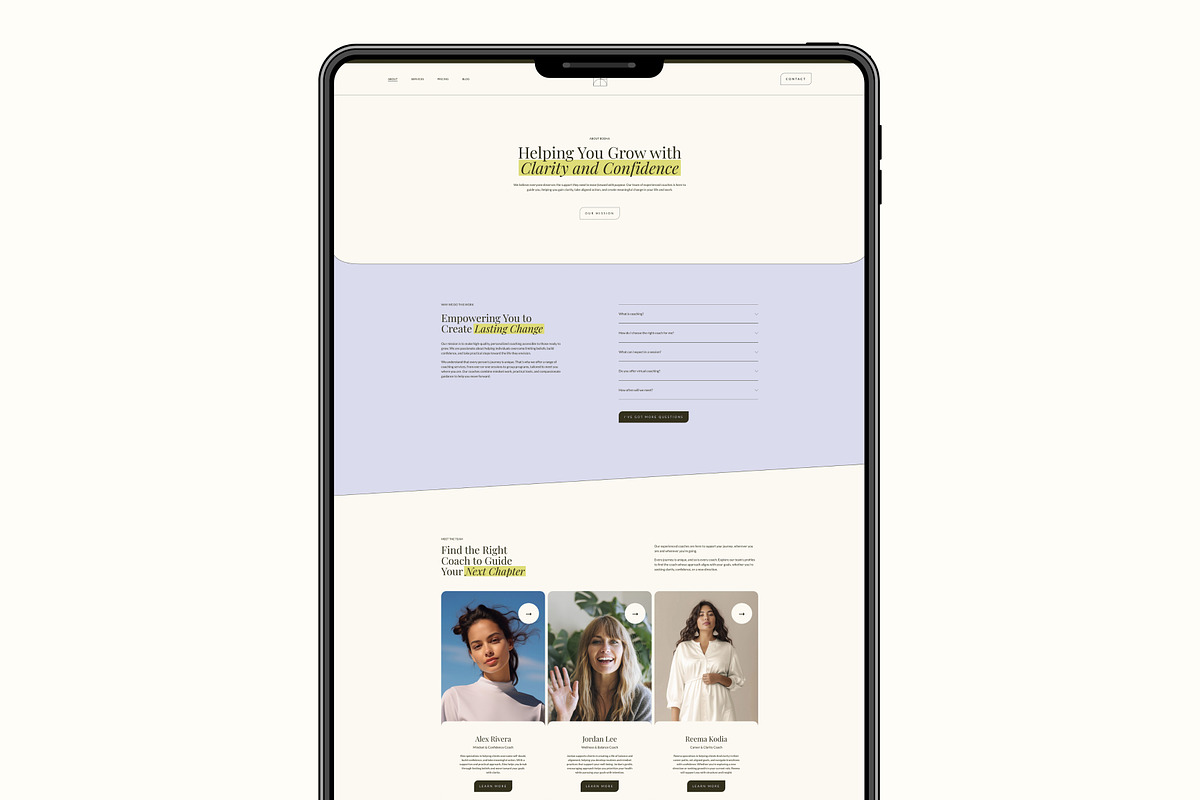 Squarespace 7.1 Website Template, a Squarespace Template by Iris Avenue Studio (Photo 4 of 9)