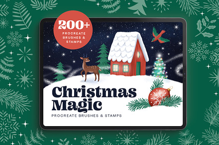 Christmas Magic Procreate Brushes