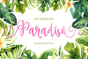 Paradiso - Fonts Duo, a Script Font by Fontsgood (Thumbnail 1 of 9)