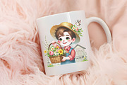 Spring farm sublimation clipart, an Illustration by RobertsArt (Thumbnail 2 of 7)