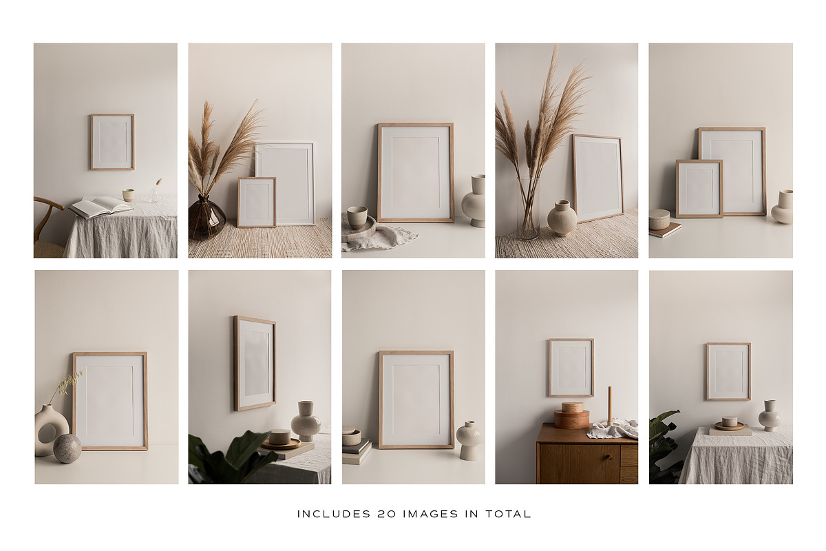 Artwork Frame Photo Mockup Bundle, a Print Template by Moyo Studio (Photo 3 of 11)