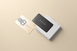 Metal Business Card Mockups