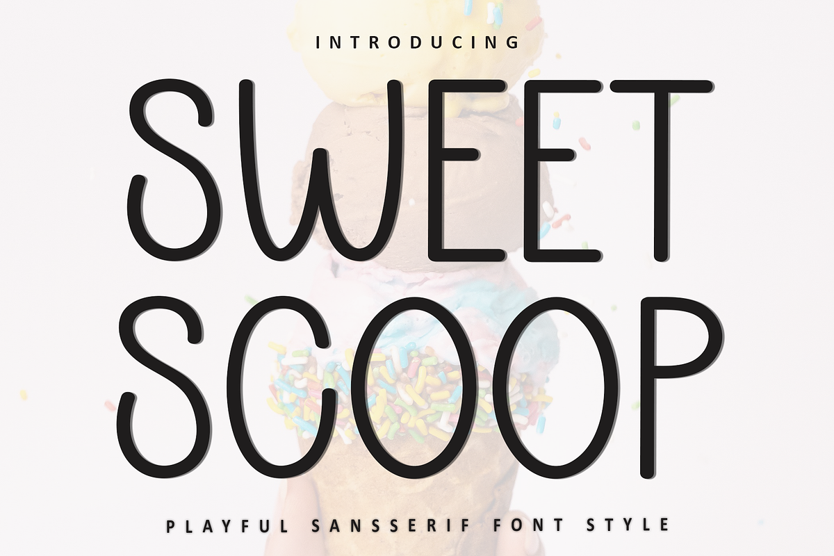 Sweet Scoop, a Sans Serif Font by FreshTypeINK (Photo 1 of 8)