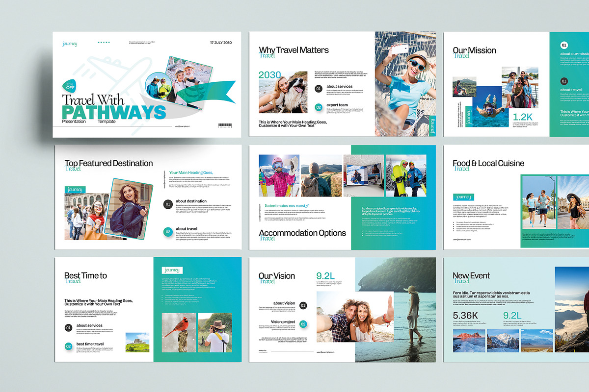 Travel With Pathways Presentation, a Presentation Template by MightyDesign (Photo 1 of 8)