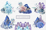 GEMSTONES watercolor collection, an Illustration by Lemaris (Thumbnail 4 of 8)