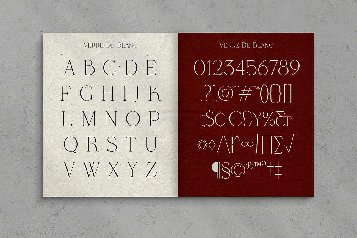 Verre De Blanc - An Elegant Serif, a Font by Evoke Type Studio (Photo 3 of 14)