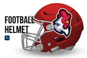 Football Helmet Mockup, an Object Graphic by Loudoun Design Co. (Thumbnail 1 of 6)