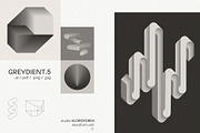 Greydient 5 - Blend Objects, an Object Graphic by kloroform (Thumbnail 1 of 14)