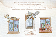 Authentic Cozy Witch Cottage Clipart, a Seasonal Illustration by ArtCreationsDesign (Thumbnail 14 of 23)