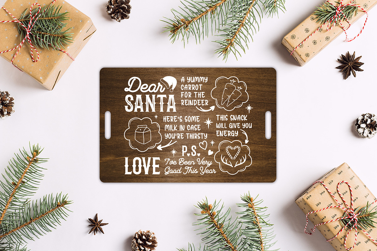 Santa Tray SVG Bundle, a Graphic by CraftlabSVG (Photo 5 of 12)