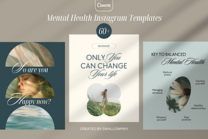 Mental Health Instagram Templates