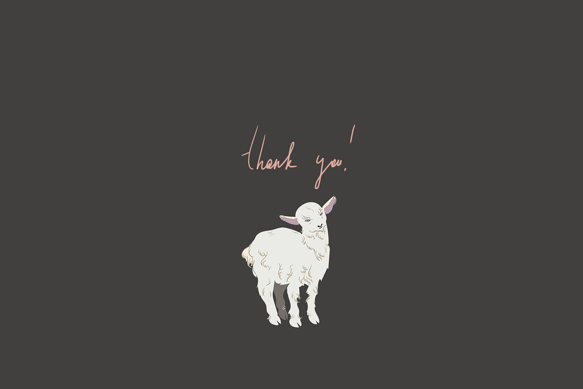 Goat seamless + clipart vector set, a Pattern Graphic by PatternsBlooming (Photo 8 of 8)