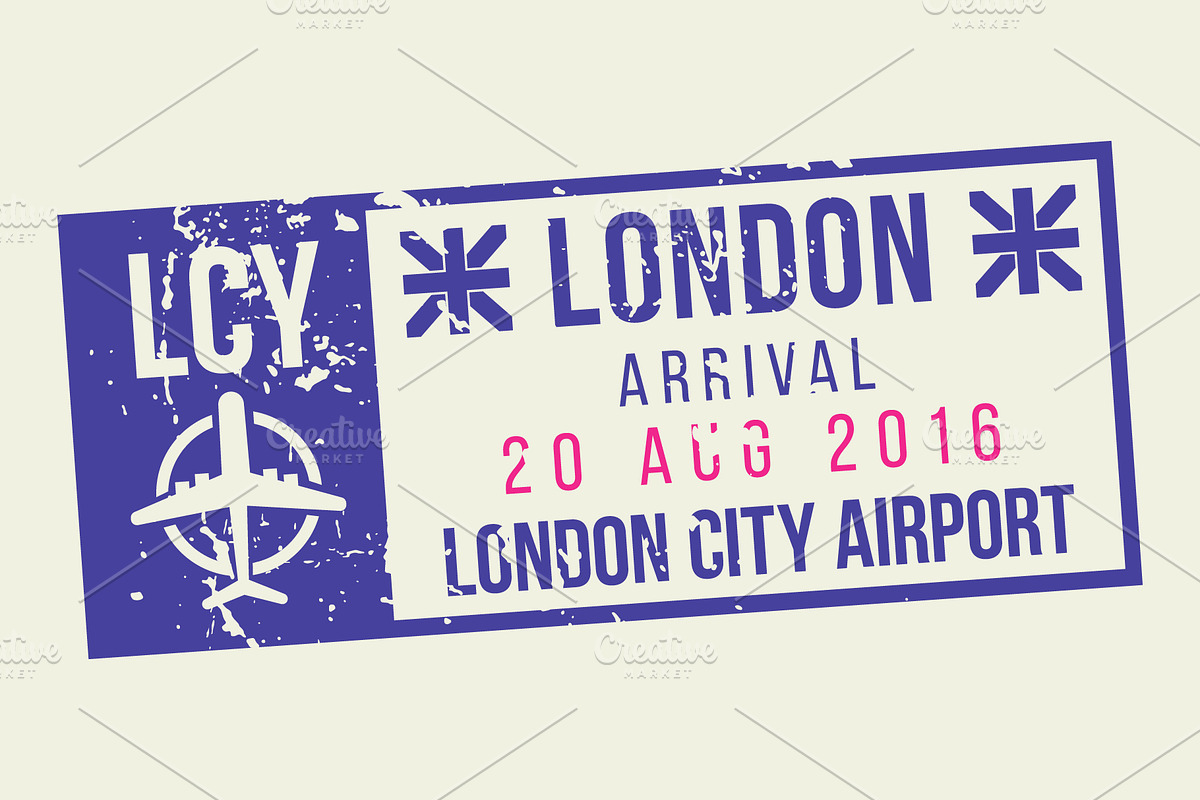 Passport Stamps & Travel Visa Signs, a Transportation Illustration by Kaushal Jangid (Photo 11 of 14)