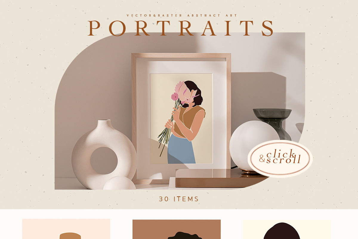 Flower Lover Abstract Women Portrait, a Work Illustration by NassyArt (Photo 7 of 10)