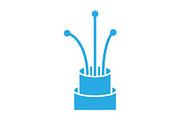 Cable icon template, a Solid Icon by Sumberpangan (Thumbnail 2 of 3)