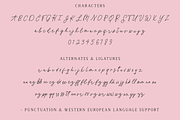 Dear Rosalind Script, a Script Font by Beck McCormick (Thumbnail 10 of 10)