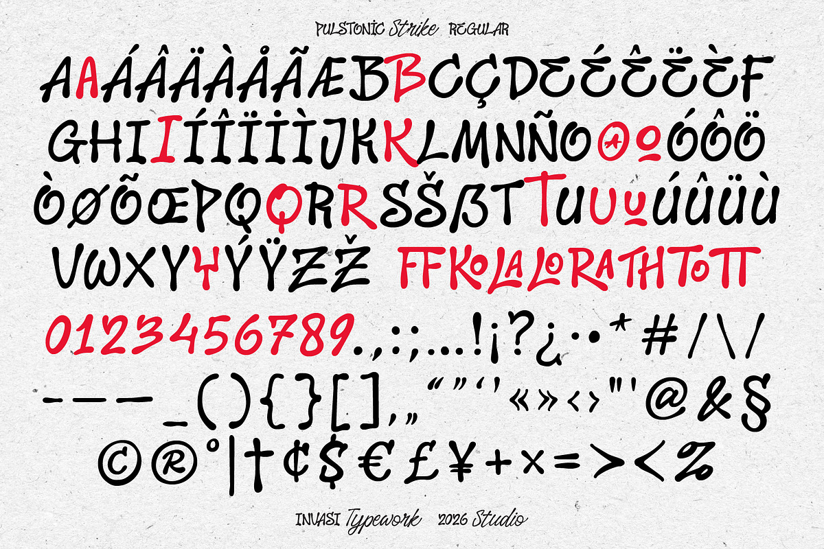 Pulstonic Strike – Urban Font Duo, a Handwritten Font by Invasi Studio (Photo 6 of 10)