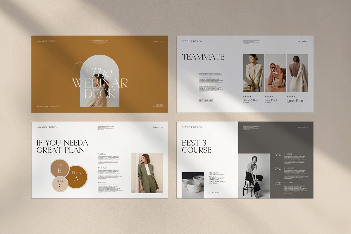 Webinar Deck Presentation Template, a Presentation Template by evgenystudio