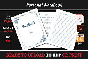 Personal Notebook KDP Interior