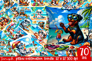 holiday dog breeds mega bundle, an Animal Illustration by TanuschArts (Thumbnail 5 of 24)