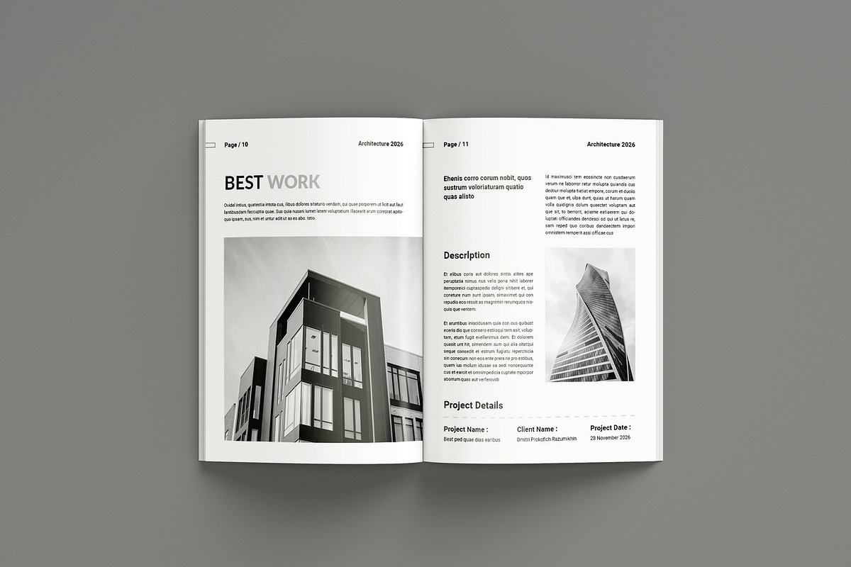 Architecture Brochure Template, a Brochure Template by Seeing-art (Photo 6 of 11)