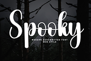 Spooky | Script Font, a Handwritten Font by Scratchones (Thumbnail 1 of 8)