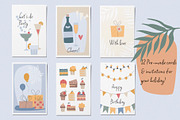 Birthday party collection clipart, a Decorative Illustration by svetlatek (Thumbnail 3 of 11)