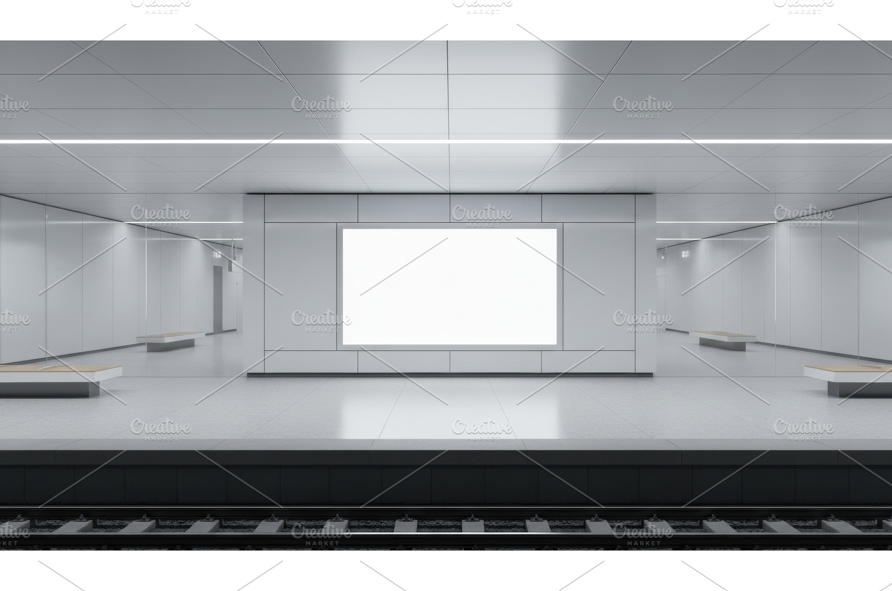 minimal subway station interior with, an Architecture Photo by Igor Tichonow