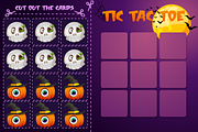 Halloween Tic Tac Toe Game for Kids, a Card Template by BabySofja (Thumbnail 4 of 5)