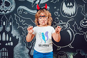 Halloween Kids T-Shirt Mock-Up, a Shirt Mockup by Freeman Studio (Thumbnail 7 of 19)