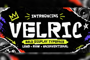Velric Bold Stencil Adventure Font, a Sans Serif Font by mesuka (Thumbnail 1 of 5)