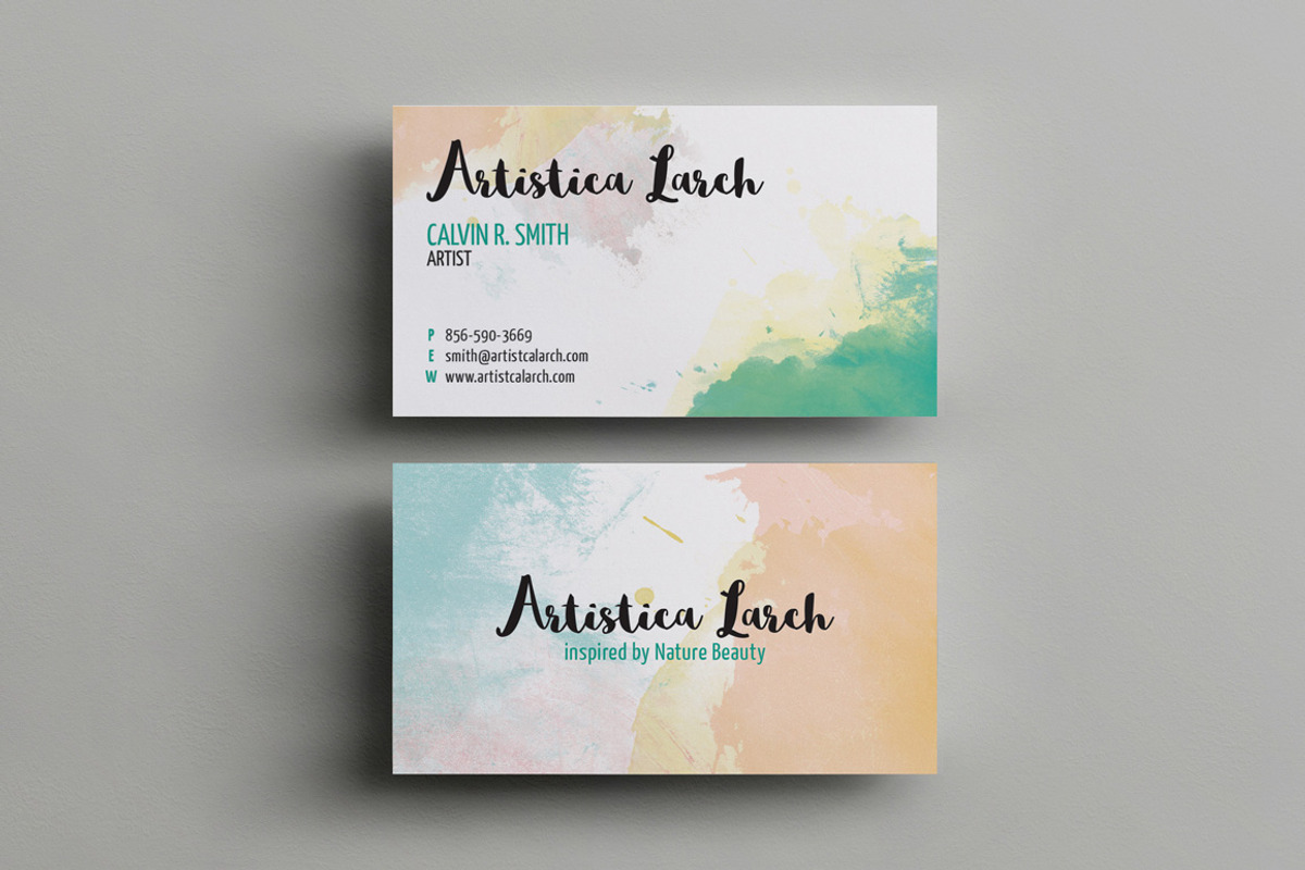 Artistic Business Card, a Branding & Logo Template by Arslan (Photo 1 of 2)