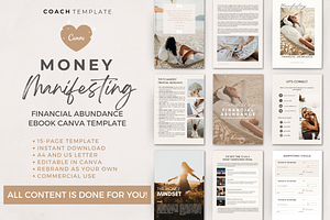 Money Manifesting eBook Canva Templa