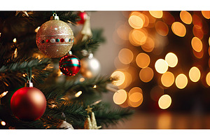 festive sparkle lights ai generated, a Holiday Photo by pikepicture