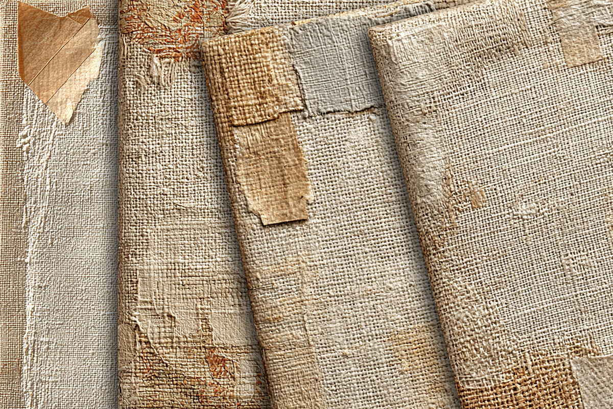 Old Burlap Linen Wabi Sabi Textures, a Texture Graphic by Area (Photo 16 of 18)