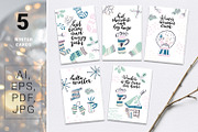 Warm Wishes - winter design kit, an Illustration by Gray Cat Graphics (Thumbnail 7 of 10)