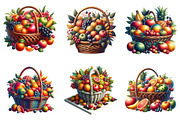 Fruits in the Basket Clipart Bundle., a Graphic by CitraGraphics (Thumbnail 2 of 4)