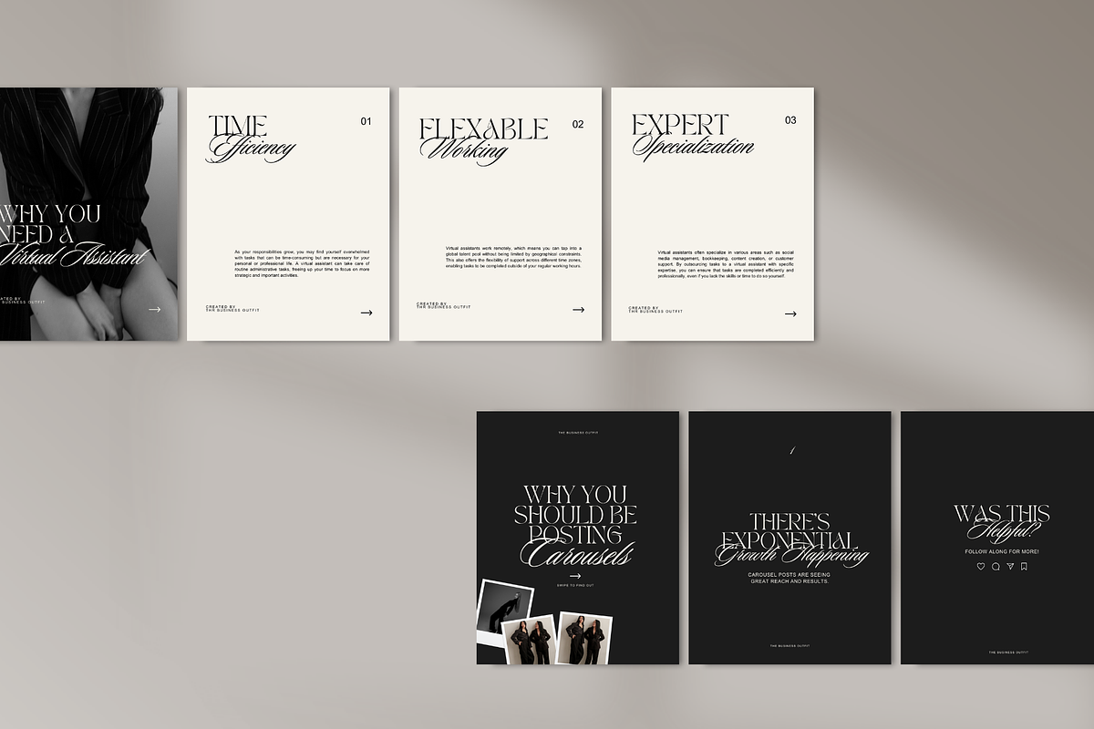 Canva | Luxe Instagram Posts Stories, a Social Media Template by thebusinessoutfit (Photo 7 of 14)