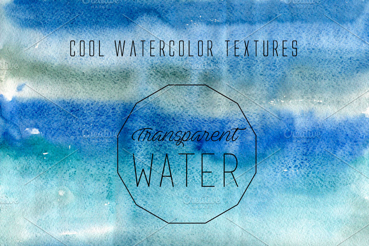 Water watercolor texture, a Texture Graphic by Inna Vinchenko Designs (Photo 1 of 2)