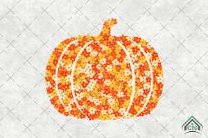 Floral Pumpkin Png Chinoiserie Fall, an Illustration by Craft Nest