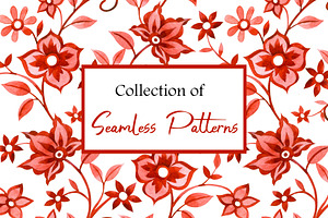 Collection of floral patterns, a Pattern Graphic by made by Tanya