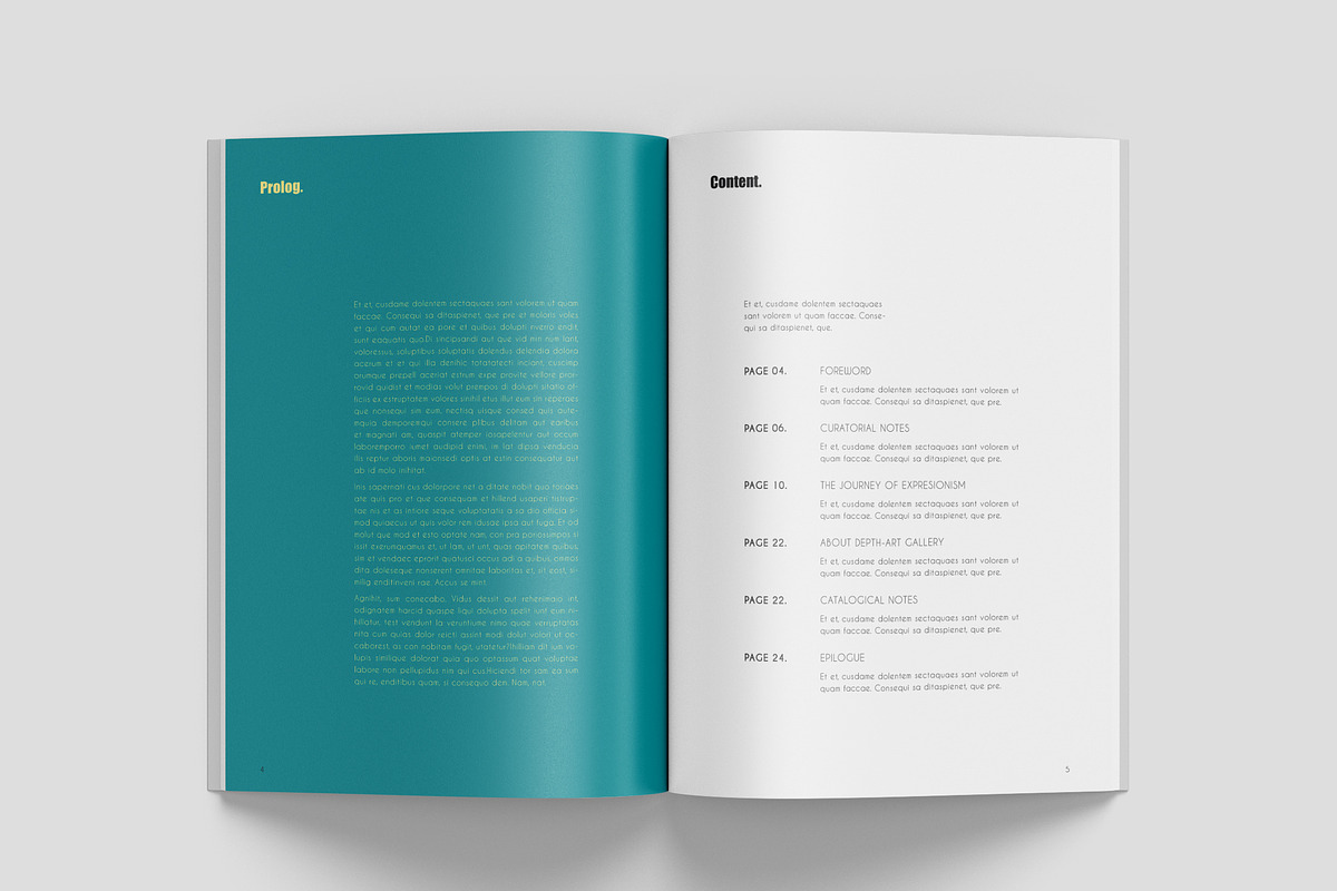 A4 Art Exhibition Catalog, a Brochure Template by Bookrak Graphic Design (Photo 3 of 14)