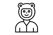 Frog Line Icon, an Icon by Pexelpy (Thumbnail 1 of 2)