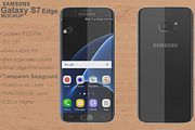 Samsung Galaxy S7 Edge Black Mockup, an Android Mockup by PSD Mockups (Thumbnail 4 of 7)