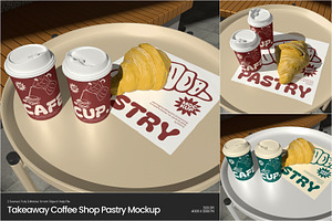 Coffee Shop Pastry Branding Mockup, a Packaging Mockup by Permadi Creative