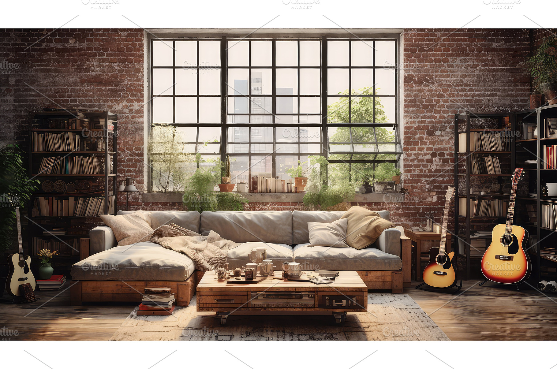 design loft room background ai, an Architecture Photo by pikepicture