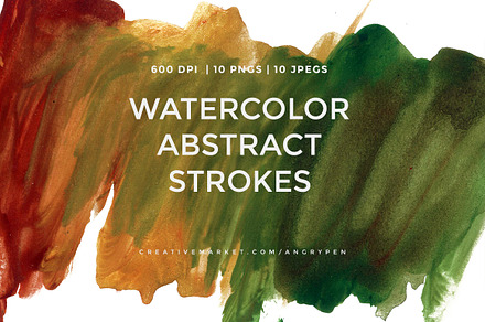 Watercolor Strokes Pack 1