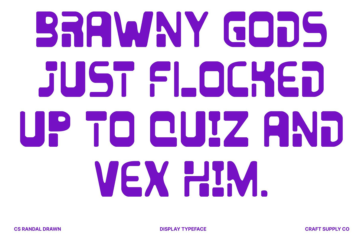 CS Randal Drawn, a Sans Serif Font by Craft Supply Co. (Photo 7 of 9)