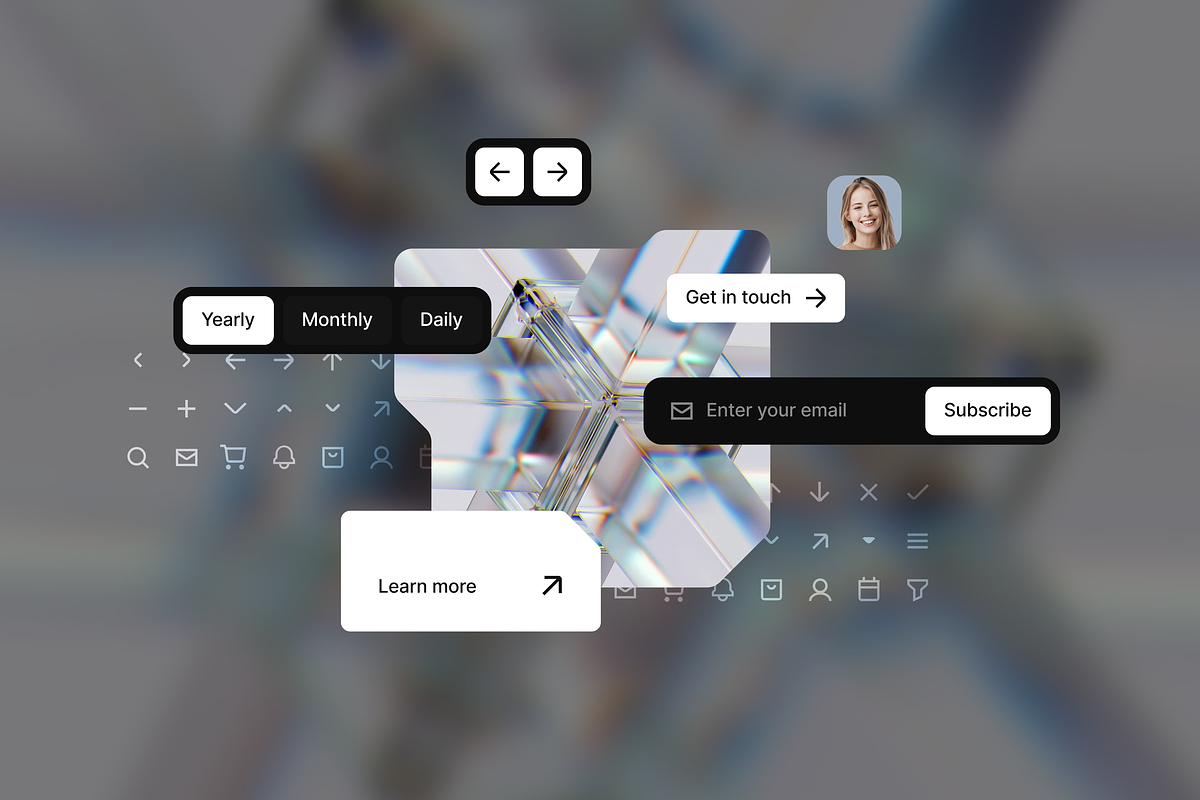 Dark—Labs / Futuristic Figma Ui Kit, an UI Kit Template by Natural.Twenty (Photo 8 of 8)